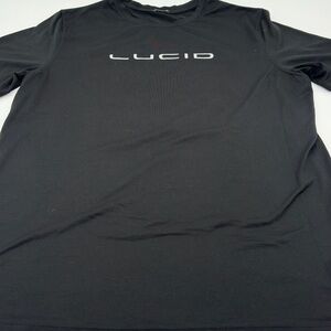 LUCID Motors Logo T-SHIRT Black XL Genuine Electric Car Stretch Fit